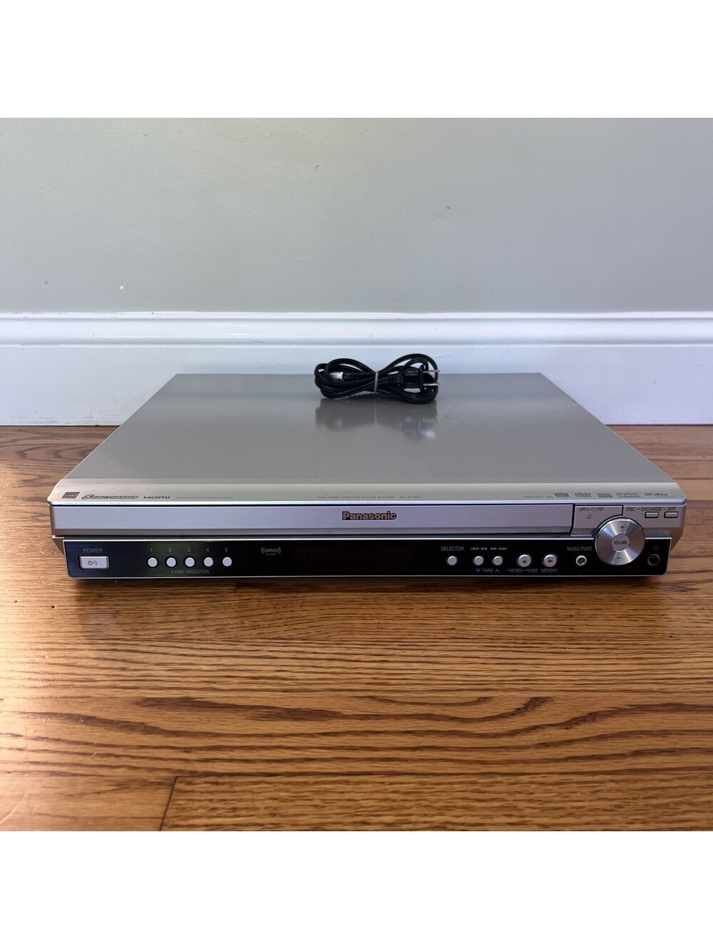 Panasonic SA-PT650 DVD 5 Disc Home Theater System Works, No Remote-Tested Works